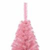 vidaXL Albero di Natale artificiale con luci integrate Rosa 240 cm PVC
