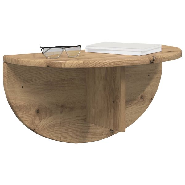 vidaXL Scaffale da parete Rovere artigianale 48 x 24 x 24 cm