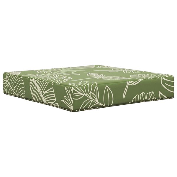 vidaXL Cuscino per divano da esterno 3 pcs Design a foglia Poliestere