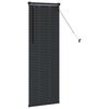 vidaXL Tenda per Finestra con tende Nero Alluminio