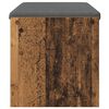 vidaXL Panca per ingresso con cuscino Legno vecchio 83 x 38 x 40 cm