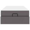 vidaXL Struttura letto con materasso con materasso Grigio 90 x 190 cm