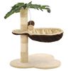 vidaXL Albero per Gatti con Tiragraffi in Sisal 50cm Beige e Marrone