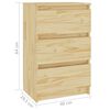 vidaXL Comodino 40x29,5x64 cm in Legno Massello di Pino