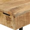 vidaXL Toeletta 105x35x75cm Legno Massello Mango Grezzo e Ferro