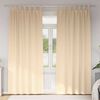 vidaXL Tende Blackout con Anelli 2 pcs Crema 260 x 140 cm Poliestere
