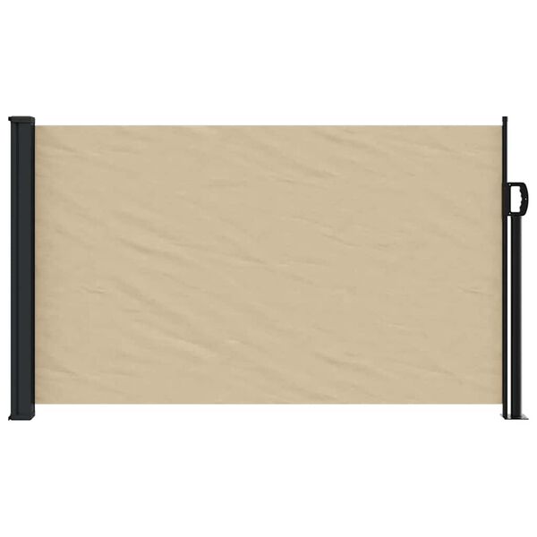 vidaXL Tenda da Sole Laterale Retrattile Beige 120x500 cm