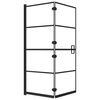 vidaXL Pannello Doccia Pieghevole in ESG 120x140 cm Nero