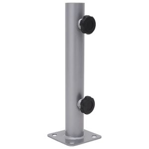 vidaXL Base per Ombrellone per Palo da &Oslash;32/34/38 mm Argento in Acciaio