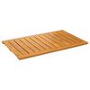 vidaXL Tappeto da bagno Marrone 80 x 50 cm Legno di Acacia Massello