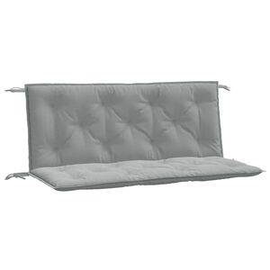 vidaXL Cuscini Panca Giardino 2pz Grigio Chiaro M&eacute;lange 120x50x7cm