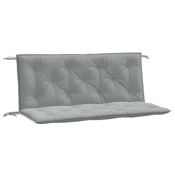 vidaXL Cuscini Panca Giardino 2pz Grigio Chiaro Mélange 120x50x7cm