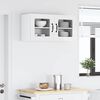 vidaXL Mobile da cucina con porta 2 pcs Bianco Lucido 40 x 31 x 40 cm