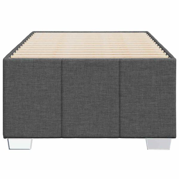 vidaXL Giroletto senza Materasso Grigio Scuro 100x200 cm Tessuto