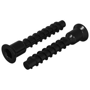 vidaXL Vite a testa esagonale 2 pz Nero 7 x 40 mm Ferro