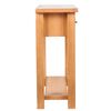 vidaXL Tavolo Consolle con 2 Cassetti 83x30x73cm in Massello di Rovere