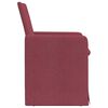 vidaXL Sedie da pranzo 2 pcs Rosso vino 57 x 67 x 95 cm Tessuto