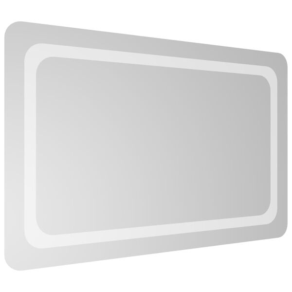 vidaXL Specchio da Bagno con Luci LED 50x80 cm