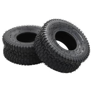 vidaXL Set Ruote e Camere d'Aria Carriola 4pz 15x6.00-6 4PR Gomma