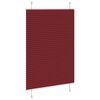 vidaXL Tenda Plissettata Rosso Bordeaux 90x100 cm Larghezza Tessuto