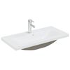 vidaXL Set Mobili da Bagno 2 pz in Ceramica e Legno Multistrato