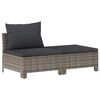 vidaXL Set Divani da Giardino 6 pz con Cuscini in Polyrattan Grigio