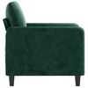 vidaXL Poltrona Verde Scuro 60 cm Velluto