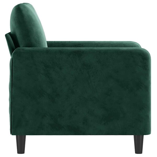 vidaXL Poltrona Verde Scuro 60 cm Velluto
