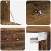 vidaXL Mobiletto a muro Legno vecchio 100 x 36,5 x 35 cm