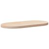 vidaXL Piano del tavolo 90x45x2,5 cm in legno massello di pino ovale