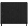 vidaXL Credenza Rovere Nero 90 x 34 x 80 cm Legno multistrato