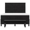 vidaXL Letto a molle con materasso Nero 140 x 200 cm Velluto