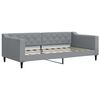 vidaXL Divano Letto Estraibile Cassetti Grigio Chiaro 90x190cm Tessuto