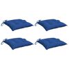 vidaXL Cuscini per Pallet 4 pz Blu 50x50x7 cm Tessuto Oxford
