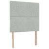 vidaXL Letto a Sorgente LED Grigio chiaro 90 x 200 cm Velluto