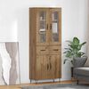 vidaXL Credenza Rovere artigianale 69,5 x 34 x 90 cm Legno multistrato