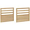 vidaXL Modulo Braccioli 2 pcs Bianco 79 x 4 x 73 cm
