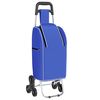 vidaXL Carrello della spesa Blu 39,5 x 33 x 93 cm Tessuto Oxford