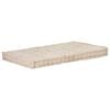 vidaXL Cuscino per Pallet e Pavimento in Cotone 120x80x10 cm Beige