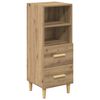 vidaXL Credenza rovere artigianale 34 x 34,5 x 90 cm