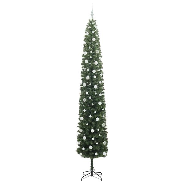 vidaXL Albero di Natale artificiale con 300 LED Verde 270 cm