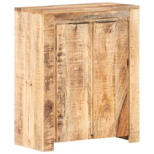 vidaXL Credenza 59x35x75 cm in Legno Massello di Mango Grezzo