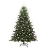vidaXL Albero di Natale artificiale con 300 LED Verde 180 cm