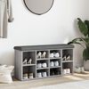 vidaXL Panca Porta Scarpe Grigio Sonoma 102x32x50 cm Legno Multistrato