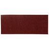 vidaXL Tappetini per scale autoadesivi 15 pz 60x25 cm Bordeaux Rosso Rettangolari