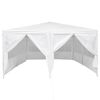 vidaXL Tenda Party Bianco 400 x 400 x 266 cm Polietilene