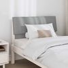 vidaXL Testiera imbottita Grigio chiaro 90 cm Pino massello