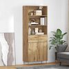 vidaXL Credenza con cassetto Rovere artigianale 69,5 x 34 x 180 cm