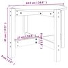 vidaXL Tavolino da Salotto &Oslash; 62,5x45 cm in Legno Massello di Pino