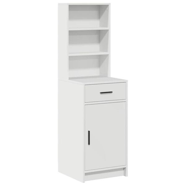 vidaXL Credenza Bianco 40 x 40,5 x 135 cm Legno multistrato